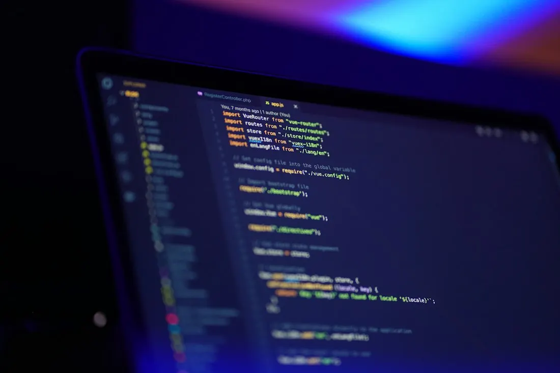 Services informatiques au Mali : code d'un site web conçu par une entreprise informatique à Bamako